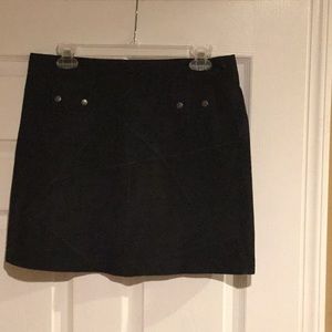 Black mini skirt